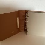 SAFE Album Braun Compact - Luxus  leer 4-Ringe mit Folien gebraucht
