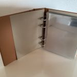 SAFE Album Braun Compact - Luxus  leer 4-Ringe mit Folien gebraucht
