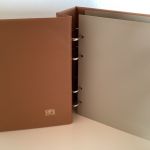 SAFE Album Braun Compact - Luxus  leer 4-Ringe mit Folien gebraucht