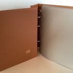 SAFE Album Braun Compact - Luxus  leer 4-Ringe mit Folien gebraucht