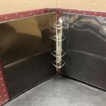 Deutsche Post  Ringbinder 4 Ringe + 15  Hüllen rot
