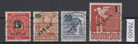 Berlin 1949, Mich.-Nr.: 64-67 LUXUS Vollstempel+gummi   Berlin-Charlottenburg  gepr