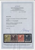 Berlin 1948 , Mich.-Nr.:  1-20 LUXUS Voll-Stpl. geprüft  Attest Berlin-Stempel