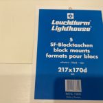 Leuchtturm  HAWID SF- Schutztaschen Streifen Blocktaschen  Konvolut neuwertig
