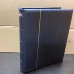 Leuchtturm Ringbinder ( 4 Ringe )  blau wattiert gebraucht