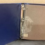 Leuchtturm Ringbinder ( 4 Ringe )  blau wattiert gebraucht