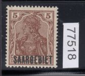Saargebiet 1920 Mi. Nr. 44 a ** geprüft