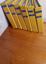 Briefealben  6 Album  (4 Ringe) ohne Schuber Leer  gelb für Briefe, Postk., ETB FDC