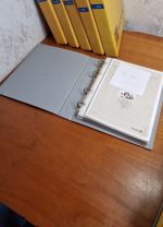 Briefealben  6 Album  (4 Ringe) ohne Schuber Leer  gelb für Briefe, Postk., ETB FDC