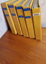 Briefealben  5 Album  (4 Ringe) ohne Schuber Leer  gelb für Briefe, Postk., ETB FDC