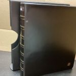 Leuchtturm Ringbinder + Kassette Folio 4 Ringe  schwarz  gebraucht