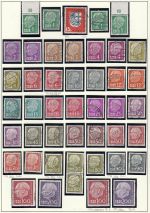 Saarland 1957-59 Mi. Nr. 379-448 gestempelt (OPD)  + Eckränder