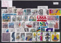 Bund 1990, Mich.-Nr.: 1444-1487 Gestempelt Komplett LUXUS PLUS Zentrisch Ersttag