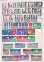 Polen 1960-62, Mich.-Nr.: Einzelmarken A+B gestempelt