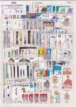 Polen 1990-92, Mich.-Nr.: 3253-3424 Komplett gestempelt