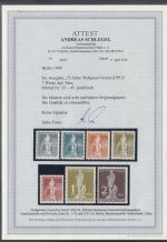 Berlin 1949, Mich.-Nr.: 35-41 ** geprüft  Attest