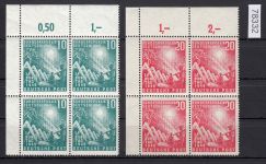 Bund 1949, Mich.-Nr.: 111+112 ** Eckrand 4er