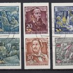 DDR 1955, Mich.-Nr.: 485-90 B gest.  aus  Block 13