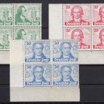 Berlin 1949, Mich.-Nr.: 61-63 ** Eckrand 4er.-Block   lesen