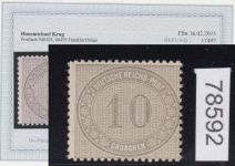 DR 1872, Mich.-Nr.: 12 ** geprüft  Befund