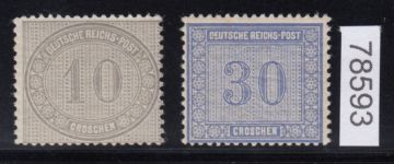 DR 1872, Mich.-Nr.: 12+13 ** geprüft  Befund