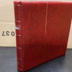 Leuchtturm Ringbinder (13 Ringe ) rot   Aufdruck BERLIN wattiert gebraucht