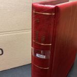 Leuchtturm Ringbinder (13 Ringe ) rot   Aufdruck BERLIN wattiert gebraucht