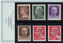 Kotor, Mi.-Nr. 1-6 *  geprüft  Attest