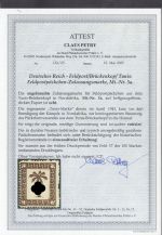 Feldpost, Mi.-Nr. 5 a * geprüft  Attest