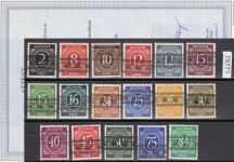 Bizone 1948  Mi. Nr. 52-68 I **  (Band) geprüft  Attest
