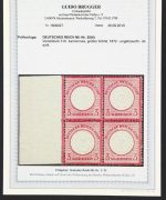 DR 1872, Mich.-Nr.: 25 **   4er.-Block  geprüft  Attest