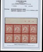 DR 1874, Mich.-Nr.: 29 ** geprüft  8er.-Block  Attest