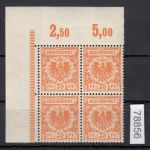 DR 1889, Mich.-Nr.: 49 ba **  Eckrand 4er.-Block