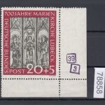 Bund 1951, Mich.-Nr.: 140 ** Eckrand   Bogenkontrollstempelt