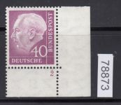 Bund 1954, Mich.-Nr.: 188 ** FN 2 Eckrand geprüft  Befund