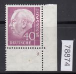 Bund 1954, Mich.-Nr.: 188 * FN 3 Eckrand geprüft  Befund