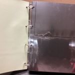 Deutsche Post  Zehnerbogenalbum  Ringbinder ( 4 Ringe )  + 40 Hüllen  gebraucht