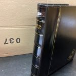 Deutsche Post  Zehnerbogenalbum  Ringbinder ( 4 Ringe )  + 40 Hüllen  gebraucht