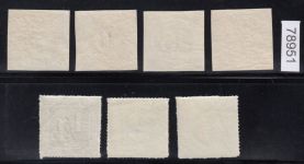 AD Thurn und Taxis 1859-65, Mich.-Nr.: 18+19+24+25+35+39+43 **