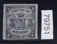 AD Bremen 1855, Mich.-Nr.: 1 x *