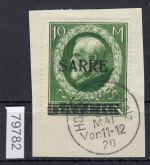 Saargebiet 1920 Mi. Nr. 31 gestempelt geprüft Befund