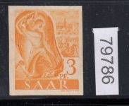 Saarland 1947 Mi. Nr. 207 Z U **   geprüft  Befund