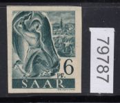 Saarland 1947 Mi. Nr. 208 Z U **   geprüft  Befund