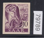 Saarland 1947 Mi. Nr. 210 Z U **   geprüft  Befund