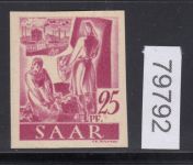 Saarland 1947 Mi. Nr. 216 Z U **   geprüft  Befund