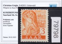 Saarland 1947 Mi. Nr. 227 II Fa G **   geprüft  Befund