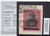 Saargebiet 1920 Mi. Nr. 16 III gestempelt geprüft Befund