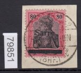 Saargebiet 1920 Mi. Nr. 16 III gestempelt geprüft Befund