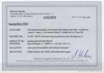 Saargebiet 1920 Mi. Nr. 16 III gestempelt geprüft Befund