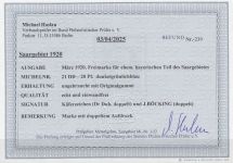 Saargebiet 1920 Mi. Nr. 20 DD *  geprüft Befund